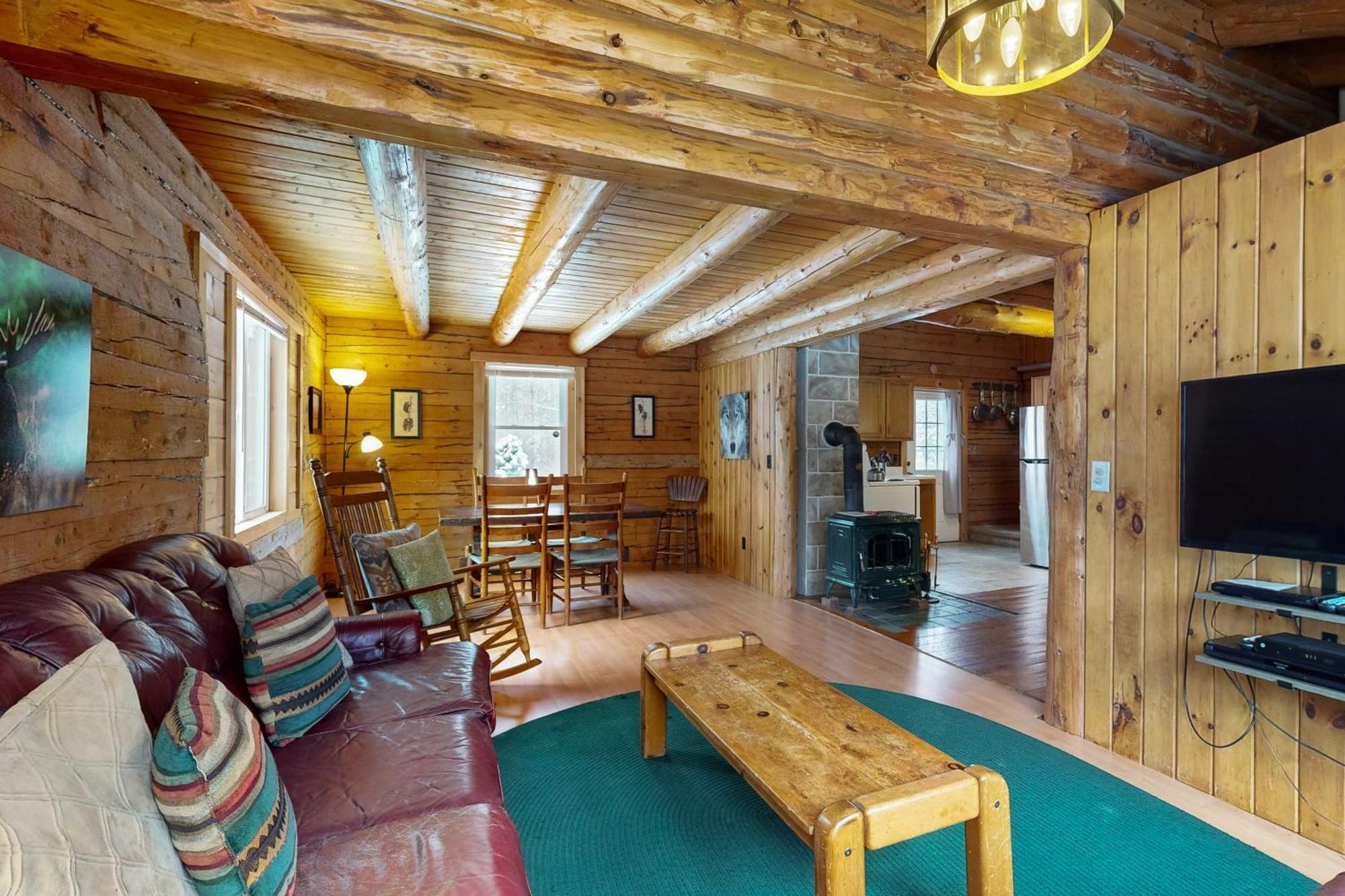 Twin View Log Home Carroll Exterior photo