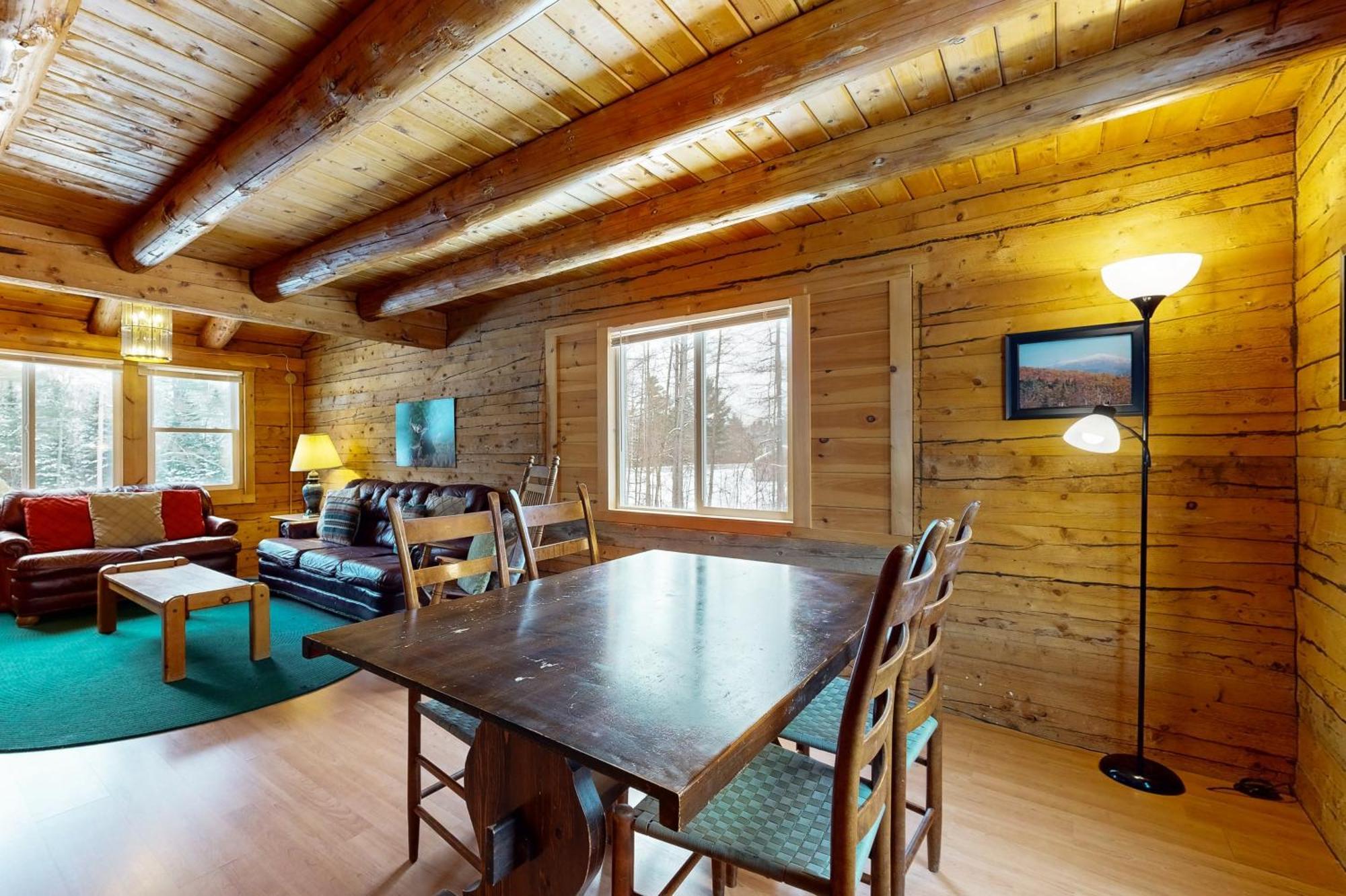 Twin View Log Home Carroll Exterior photo